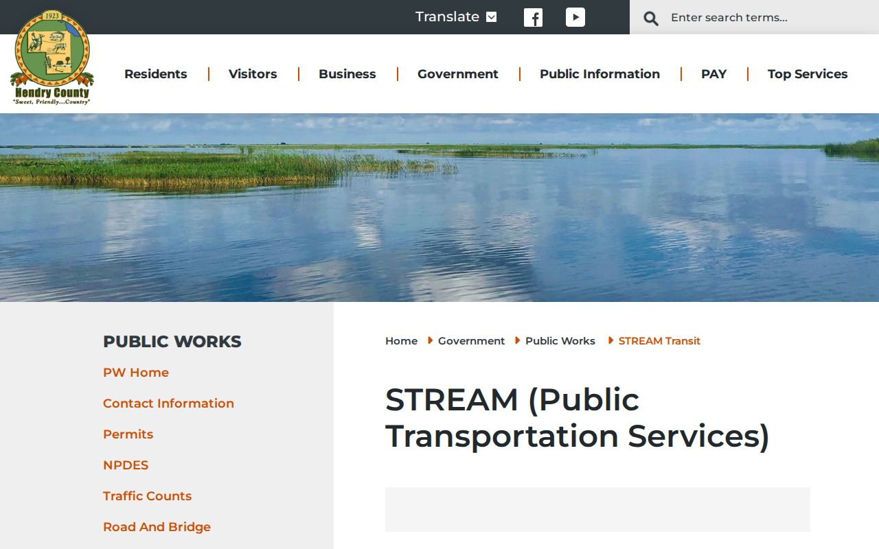 Hendry County release-area transportation route information